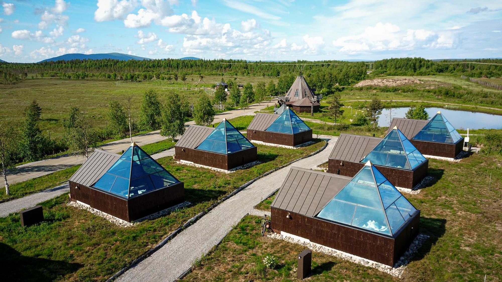 Aurora Pyramid Glass Igloos Köngäs Exterior foto